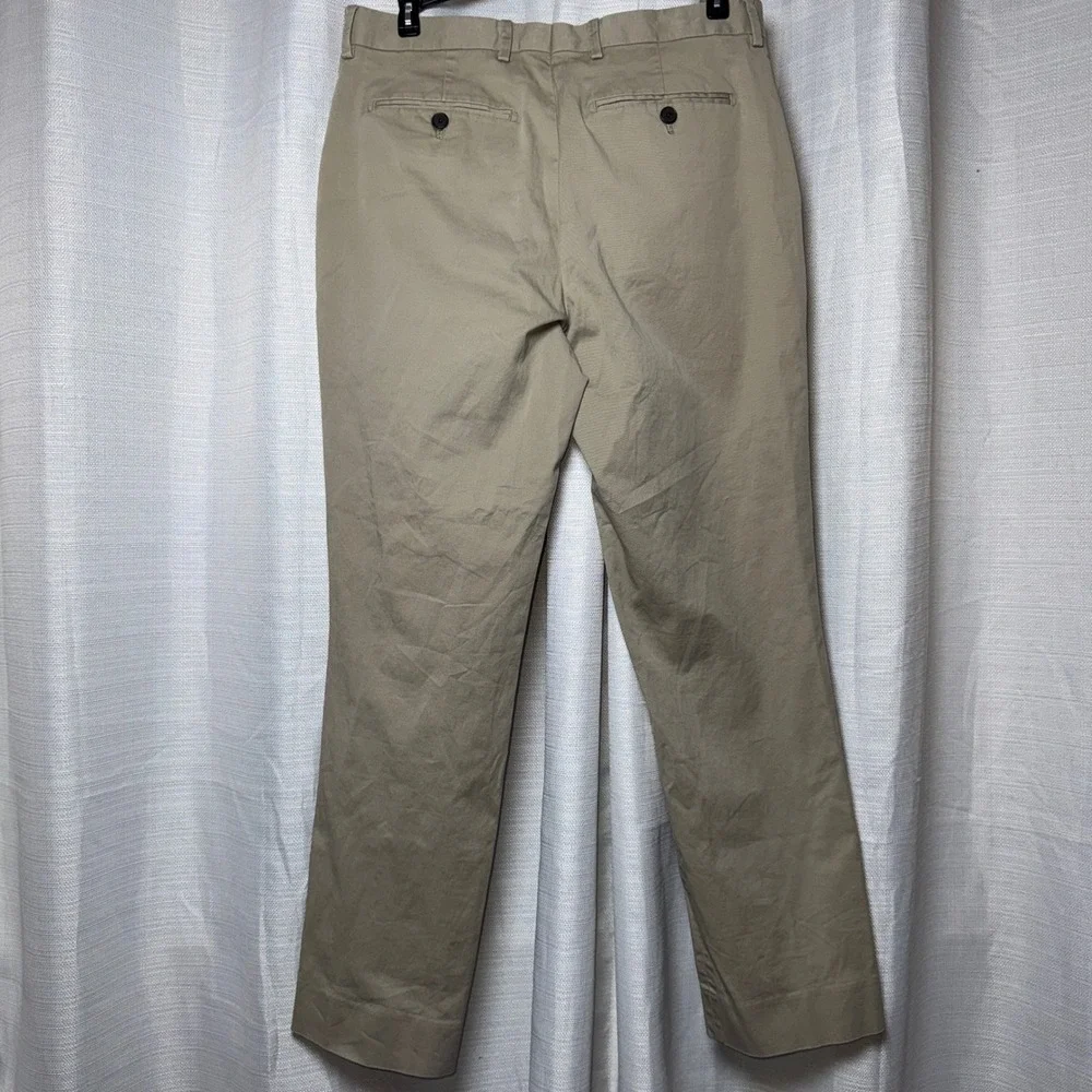 Banana Republic Standard Fit Chino Pants Mens 30x28 Khaki Tan Stretch Cotton
